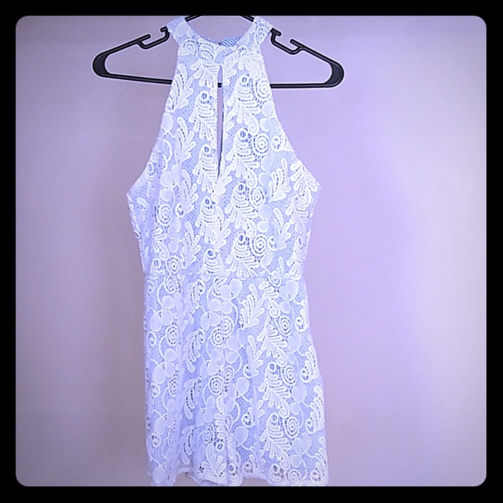 White Lace Romper